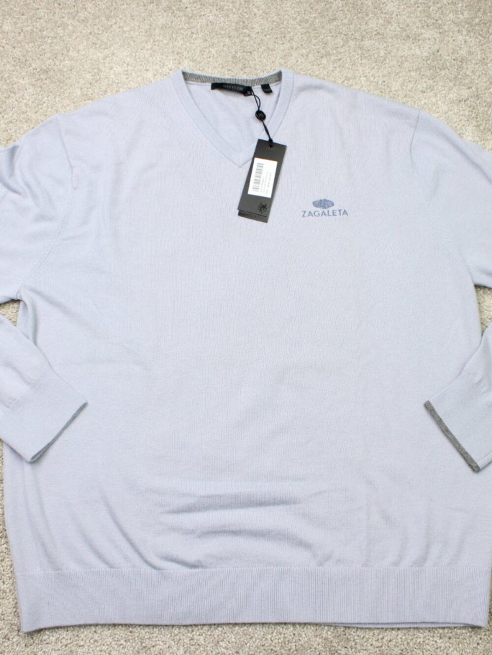 Greyson Cheyenne Sweatshirt NWT Mens XL Ash Gray V-Neck Golf L/ S Pullover